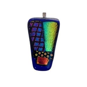 Handmade Glass Blown Necklace Pendant